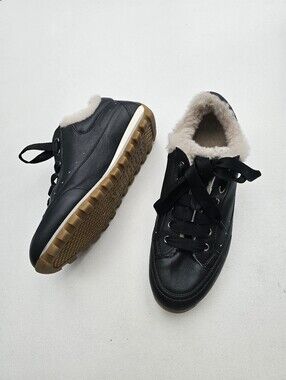 Candice Cooper Genuine Shearling  Lined Sneakers